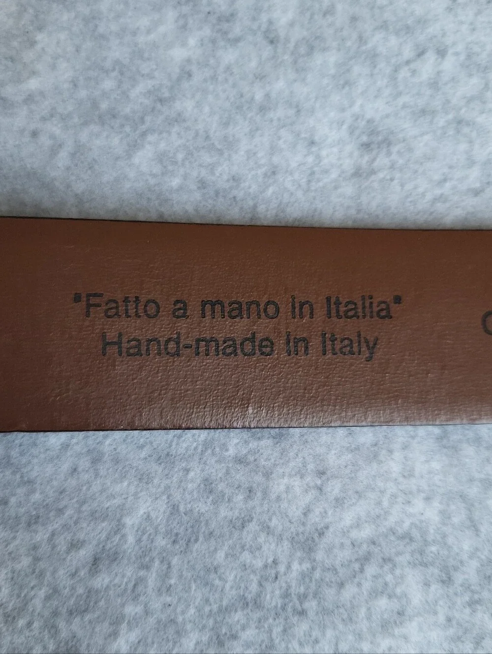 Italian Leather Belt Mens 36/90 Black Crocodile Embossed Gunmetal Handmade Italy